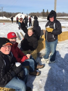 Some local kids having a great time at Winterfest