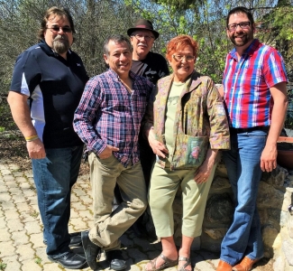 Gerald St.Laurent and friends. Bernice Einarson, Knox United Church member, local contact.