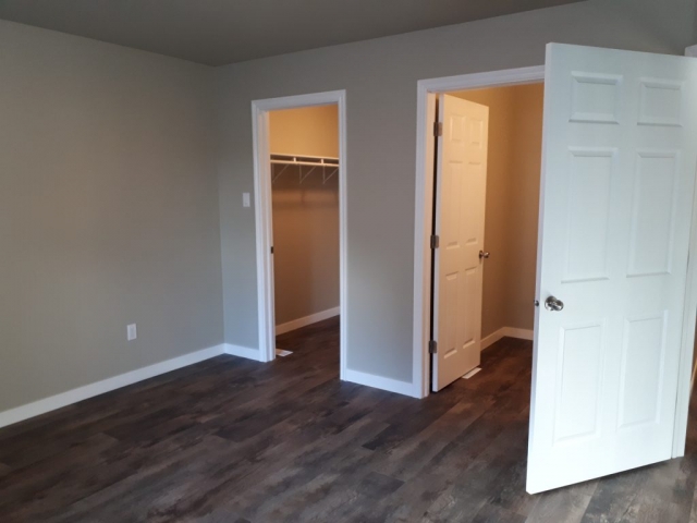 Rental unit master bedroom