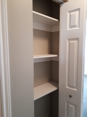 Rental unit closet space