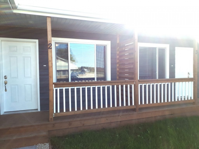 Rental units front doors